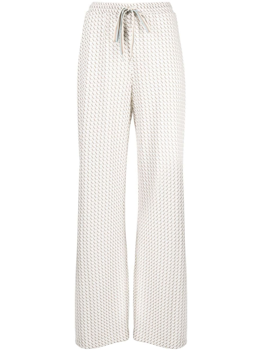 Saiid Kobeisy graphic-print jersey-knit track pants - White von Saiid Kobeisy