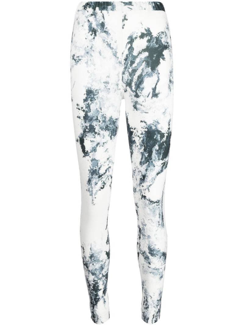 Saiid Kobeisy graphic-print jersey leggings - Grey von Saiid Kobeisy