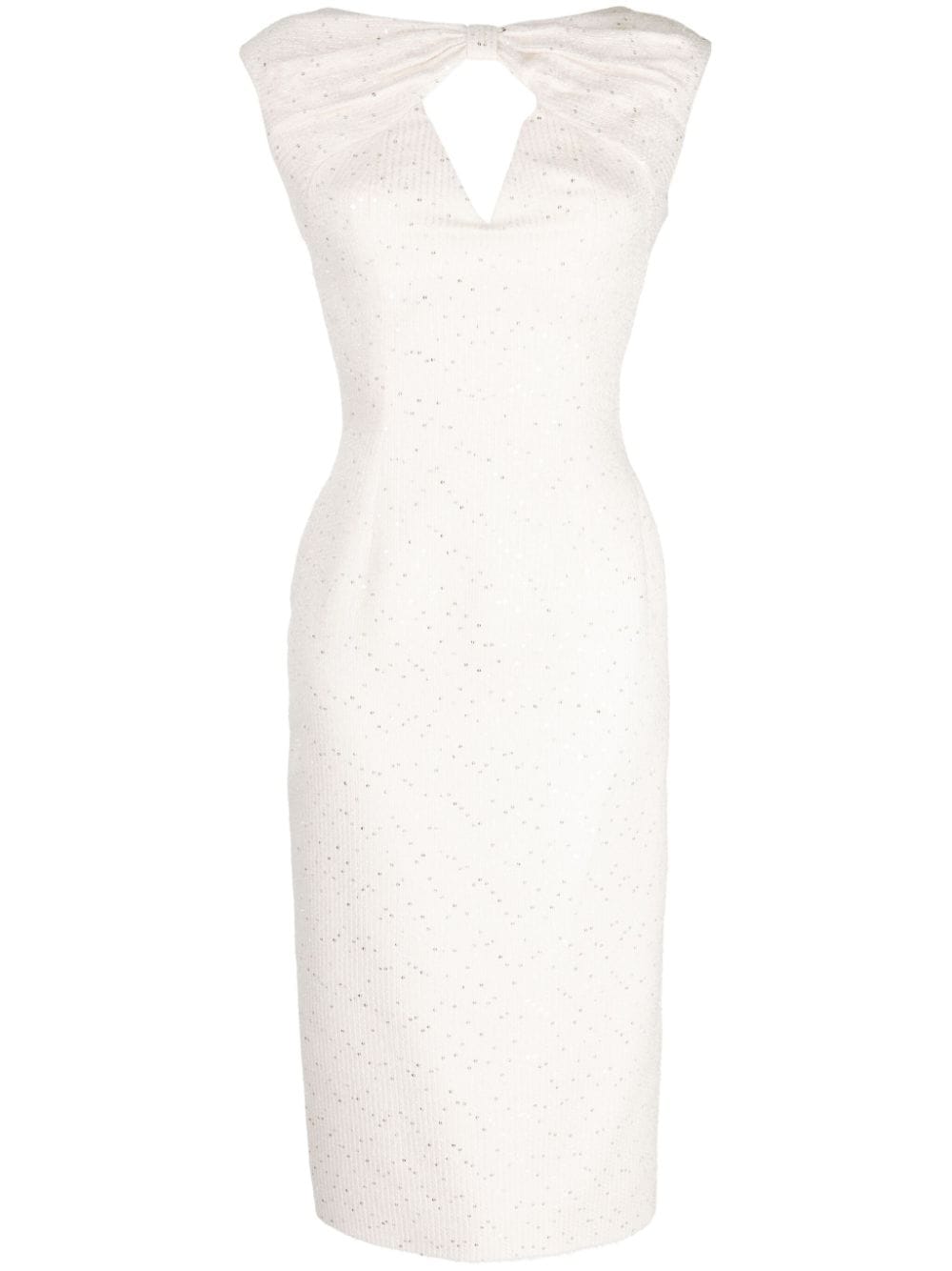 Saiid Kobeisy sequin-embellished tweed midi dress - White von Saiid Kobeisy