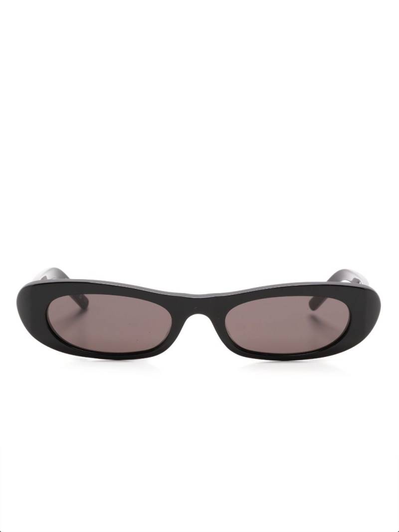 Saint Laurent Eyewear 557 oval-frame sunglasses - Black von Saint Laurent Eyewear