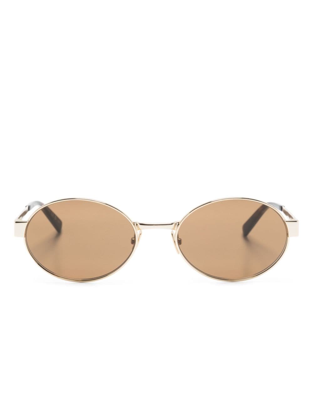 Saint Laurent Eyewear 692 oval-frame sunglasses - Brown von Saint Laurent Eyewear