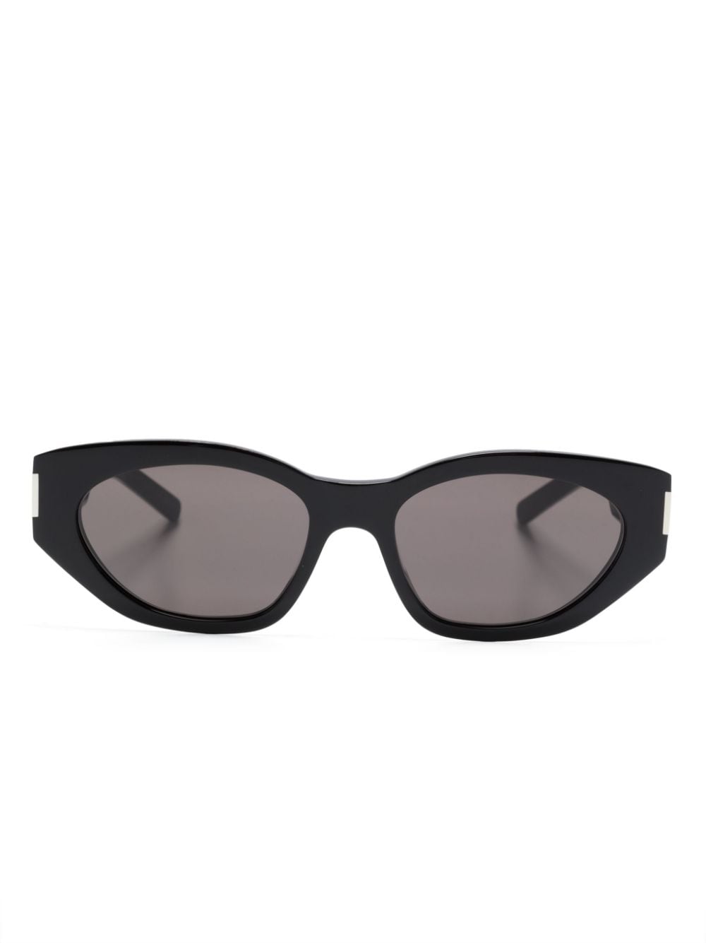 Saint Laurent Eyewear Bold Geo oval-frame sunglasses - Black von Saint Laurent Eyewear