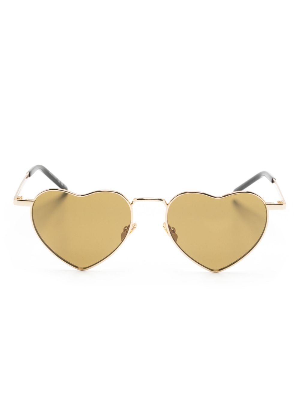 Saint Laurent Eyewear Loulou heart-frame sunglasses - Gold von Saint Laurent Eyewear