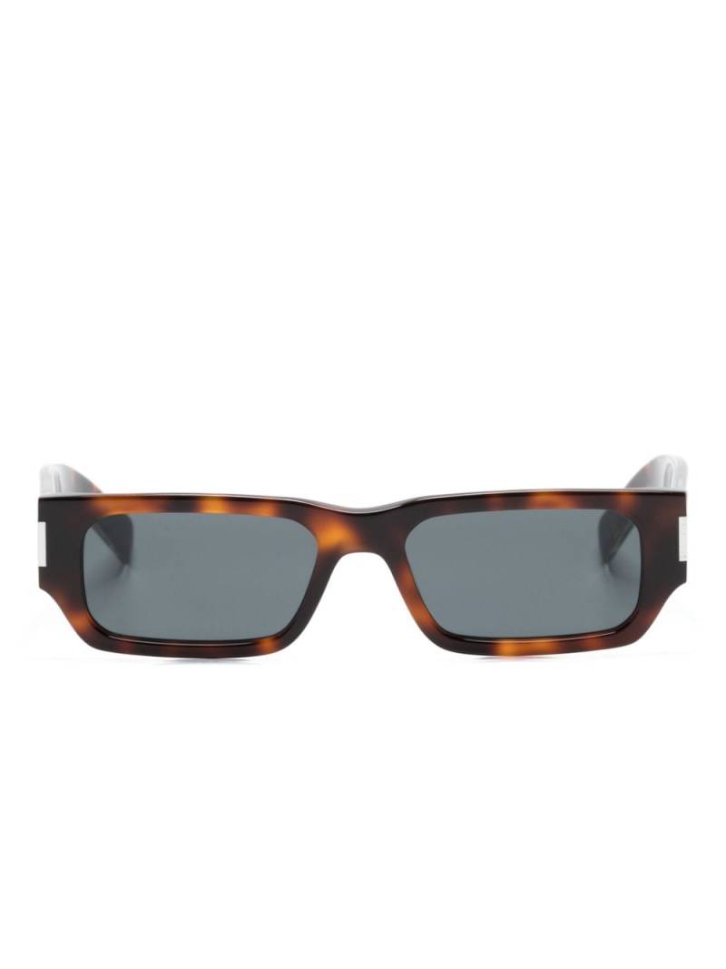 Saint Laurent Eyewear SL660 rectangle-frame sunglasses - Brown von Saint Laurent Eyewear
