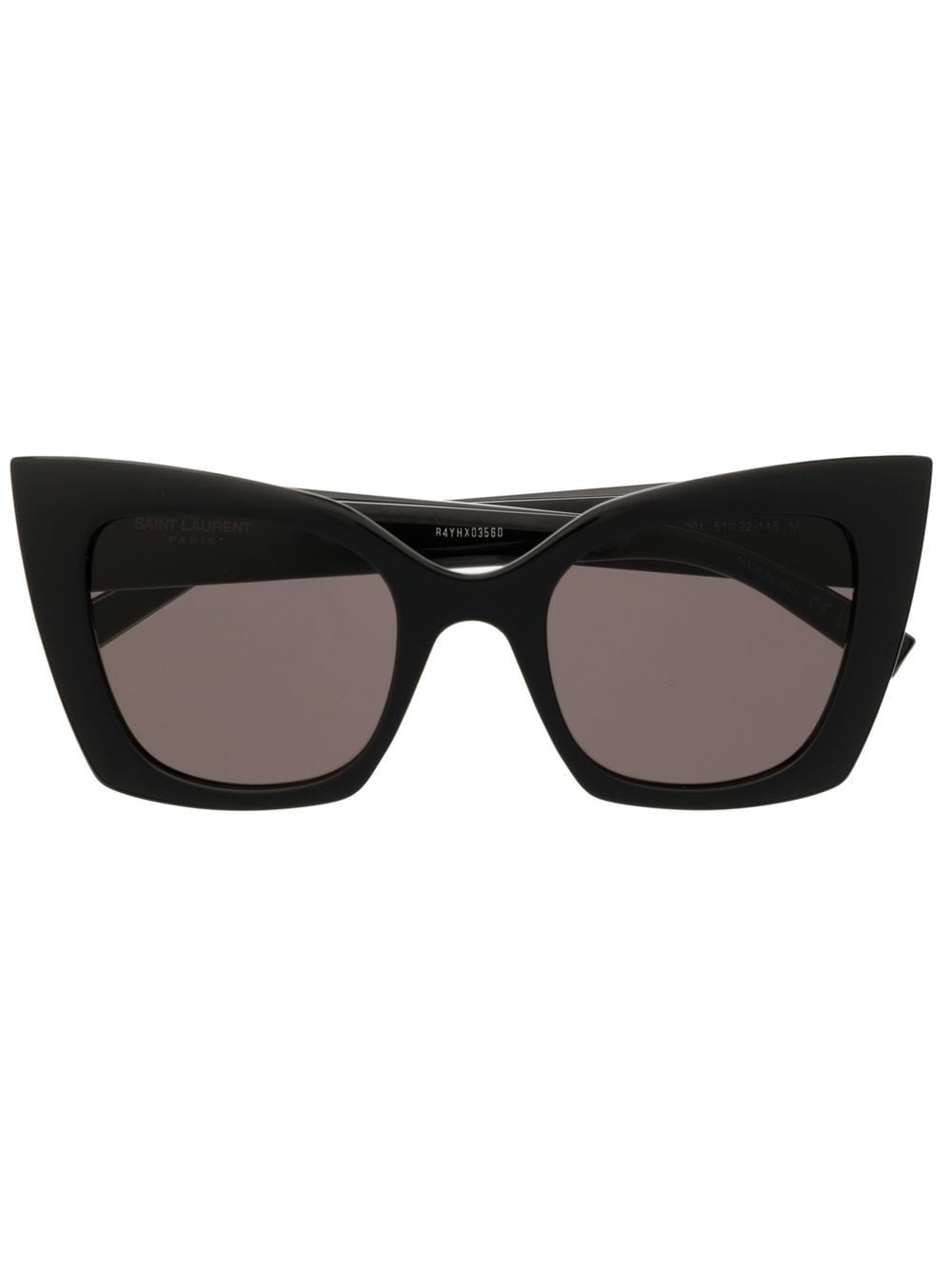 Saint Laurent Eyewear bold cat eye frame sunglasses - Black von Saint Laurent Eyewear