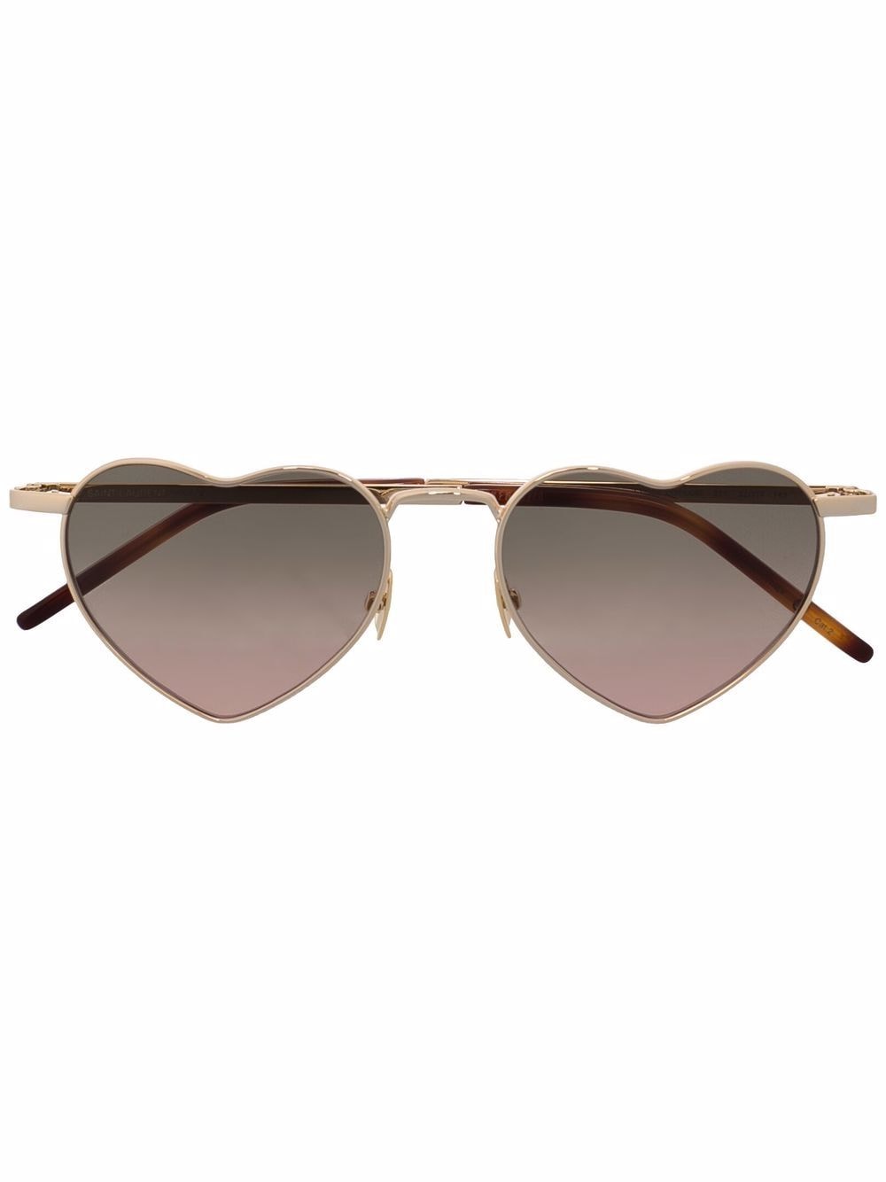 Saint Laurent Eyewear gradient heart-shaped sunglasses - Gold von Saint Laurent Eyewear