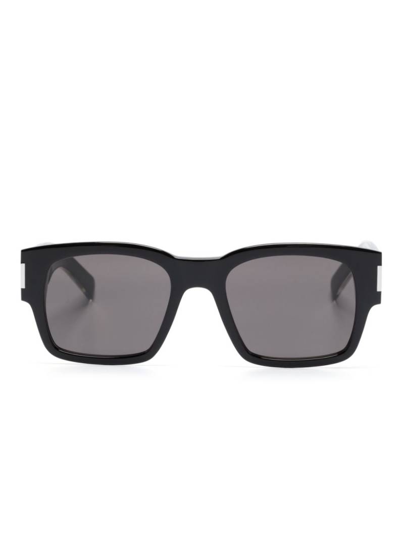 Saint Laurent Eyewear logo-plaque square-frame sunglasses - Black von Saint Laurent Eyewear