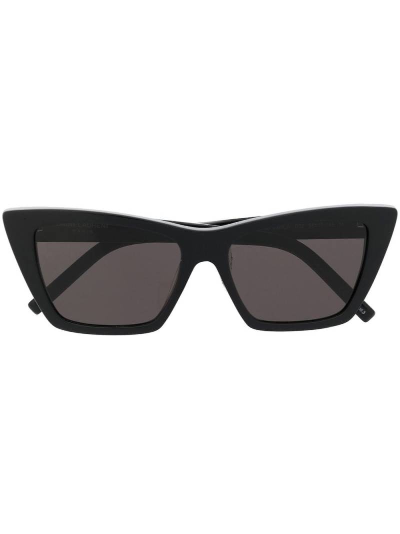 Saint Laurent Eyewear logo-print sunglasses - Black von Saint Laurent Eyewear