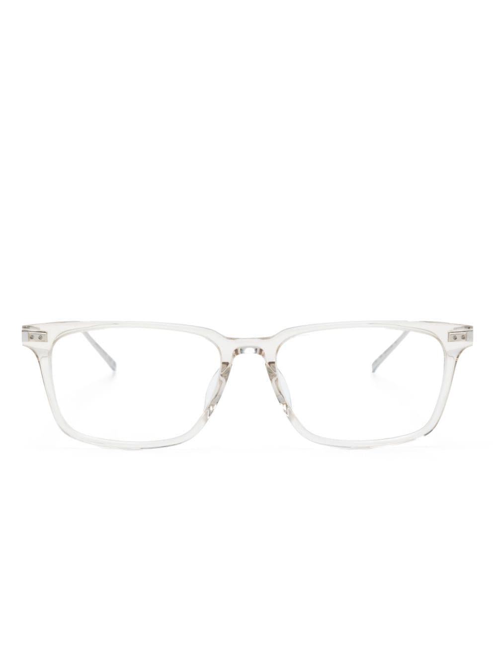 Saint Laurent Eyewear square-frame clear-lenses glasses - Silver von Saint Laurent Eyewear