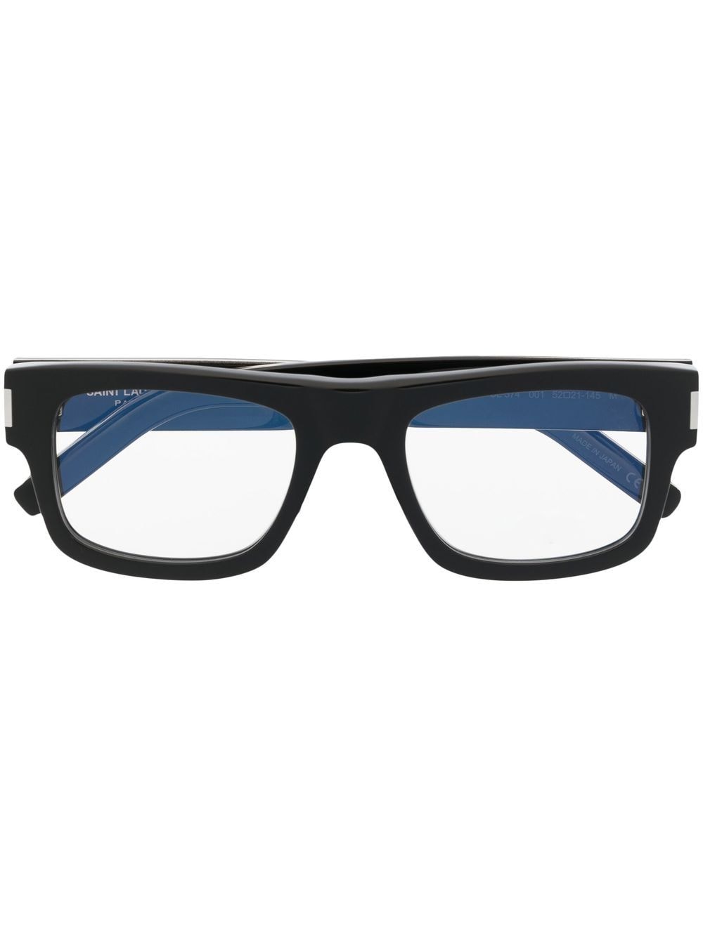 Saint Laurent Eyewear square-frame glasses - Black von Saint Laurent Eyewear