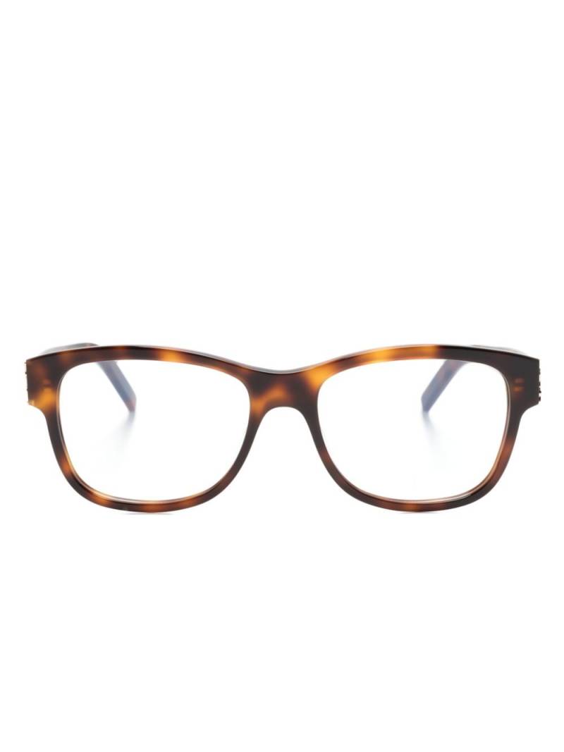 Saint Laurent Eyewear square-frame glasses - Brown von Saint Laurent Eyewear