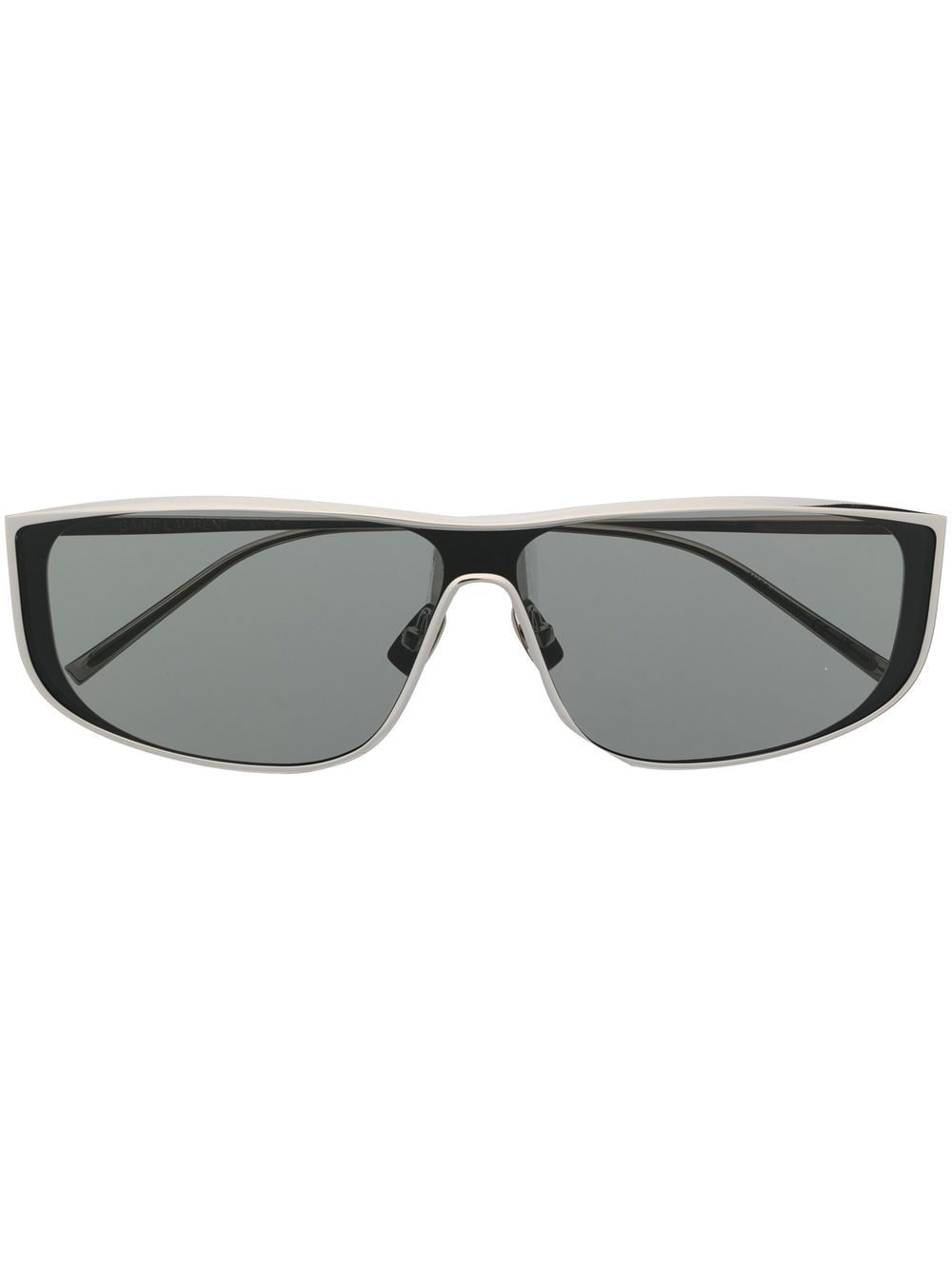 Saint Laurent Eyewear square-frame tinted sunglasses - Silver von Saint Laurent Eyewear