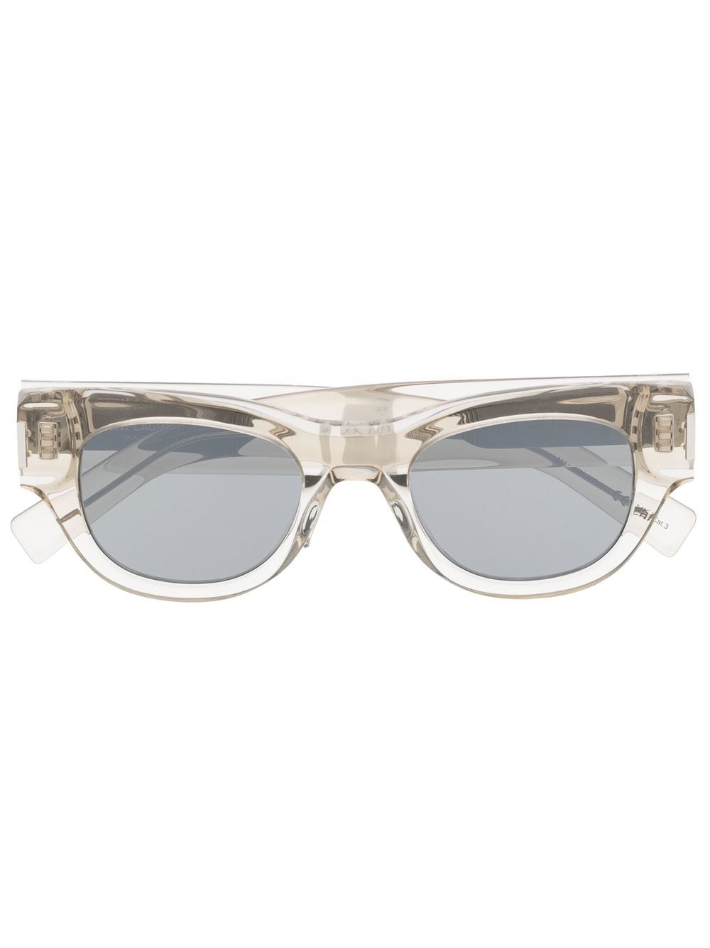 Saint Laurent Eyewear square-frame transparent sunglasses - Grey von Saint Laurent Eyewear