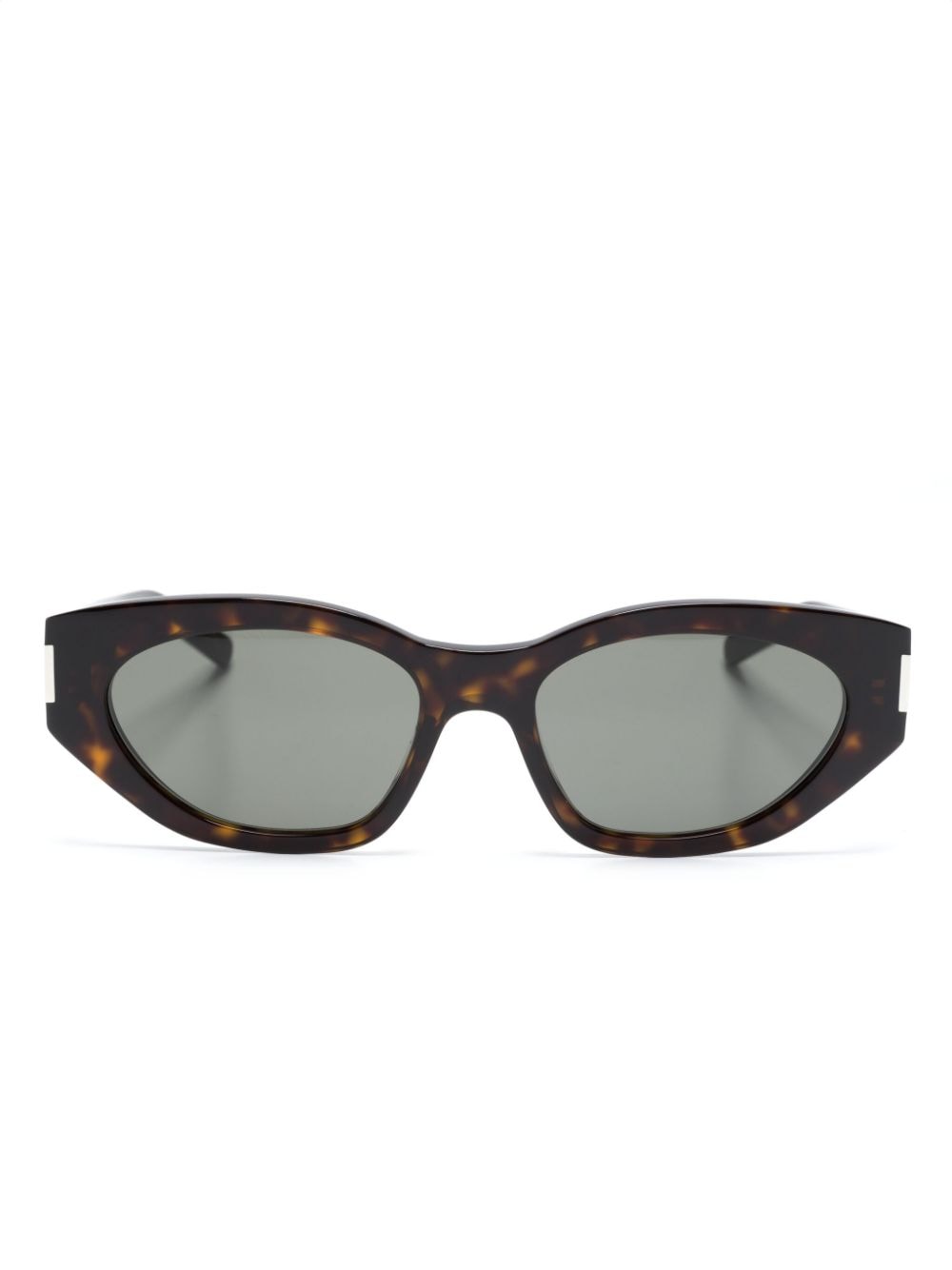 Saint Laurent Eyewear tortoiseshell-effect cat-eye sunglasses - Brown von Saint Laurent Eyewear