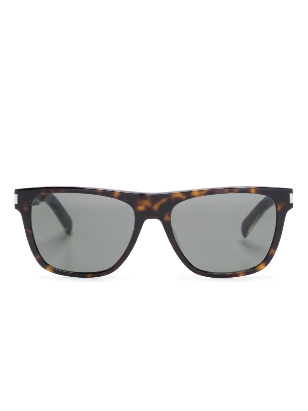 Saint Laurent Eyewear tortoiseshell-effect square-frame sunglasses - Brown von Saint Laurent Eyewear