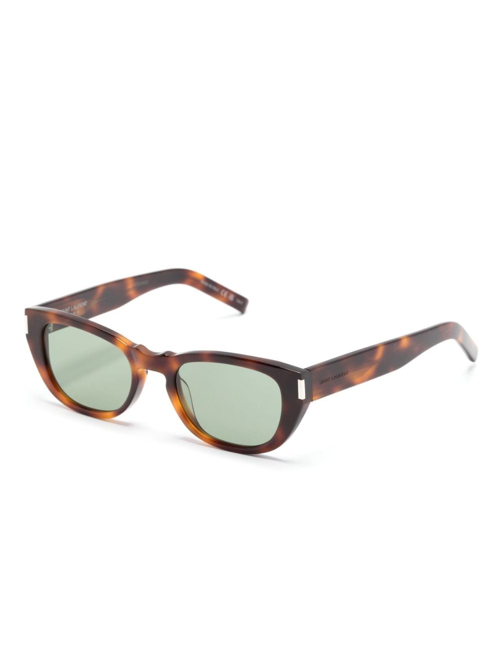 Saint Laurent Eyewear tortoiseshell-effect square sunglasses - Brown von Saint Laurent Eyewear