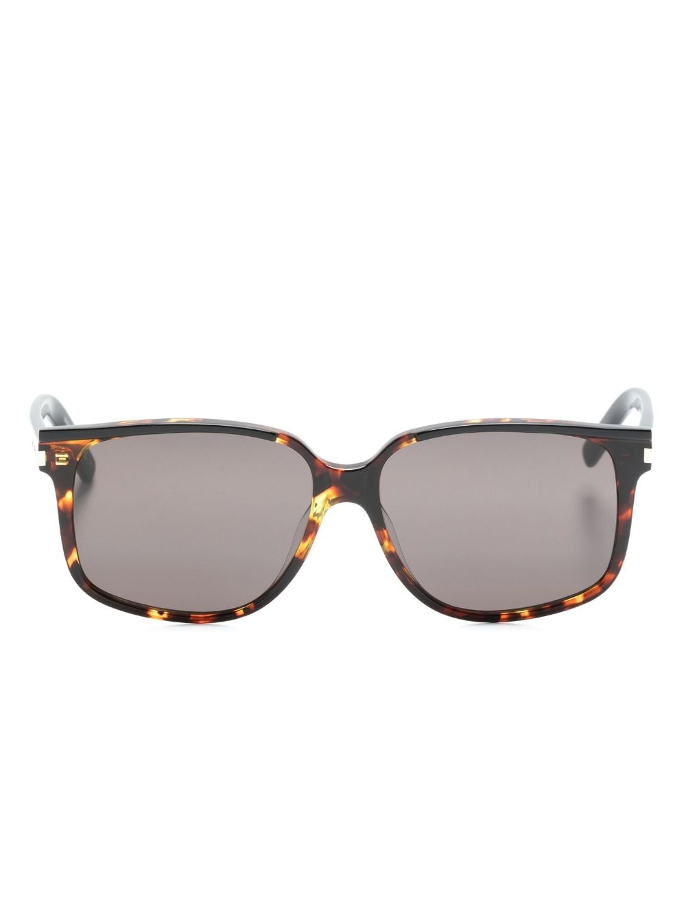 Saint Laurent Eyewear tortoiseshell-effect tinted sunglasses - Brown von Saint Laurent Eyewear