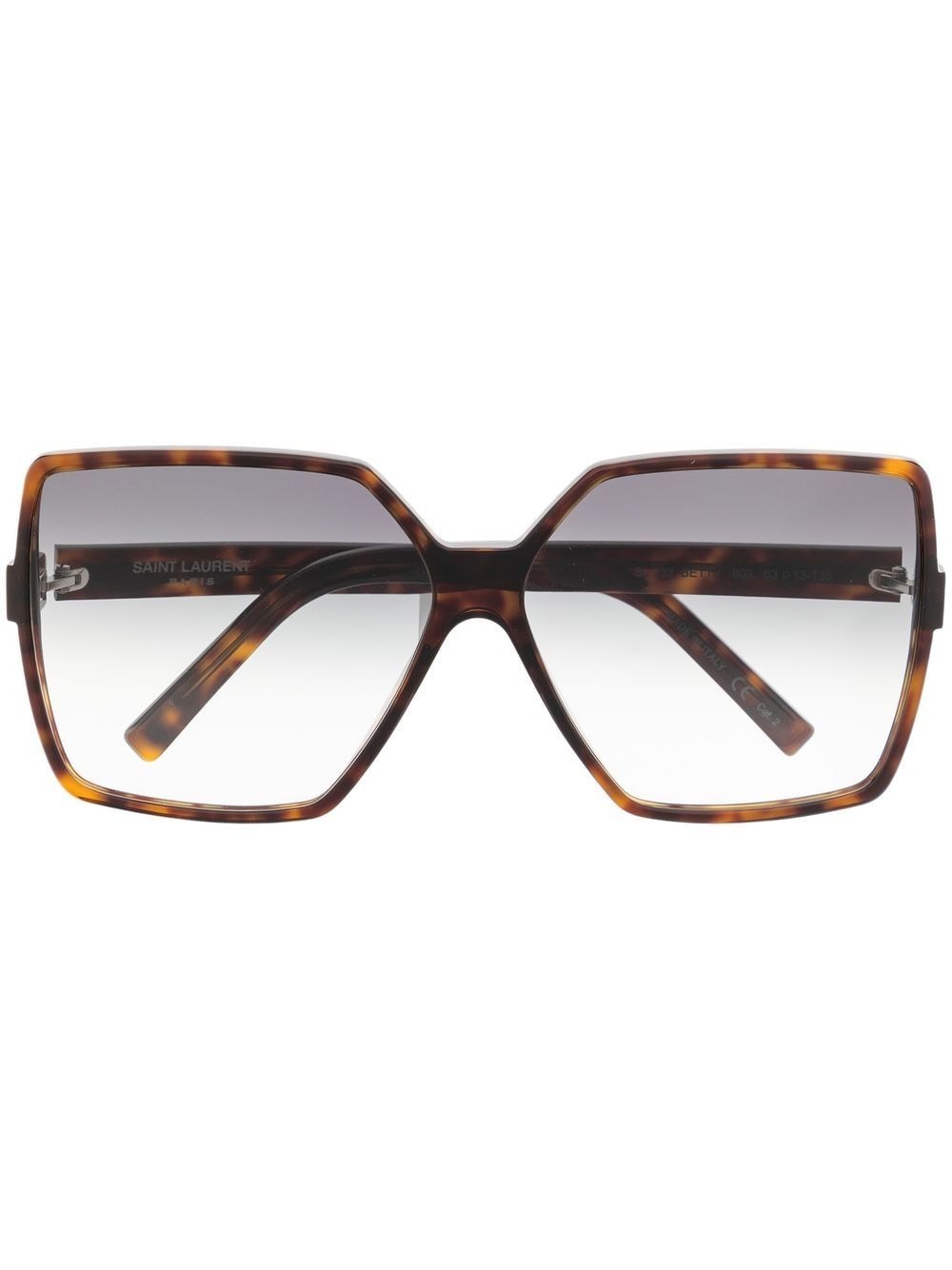 Saint Laurent Eyewear tortoiseshell-frame design sunglasses - Brown von Saint Laurent Eyewear