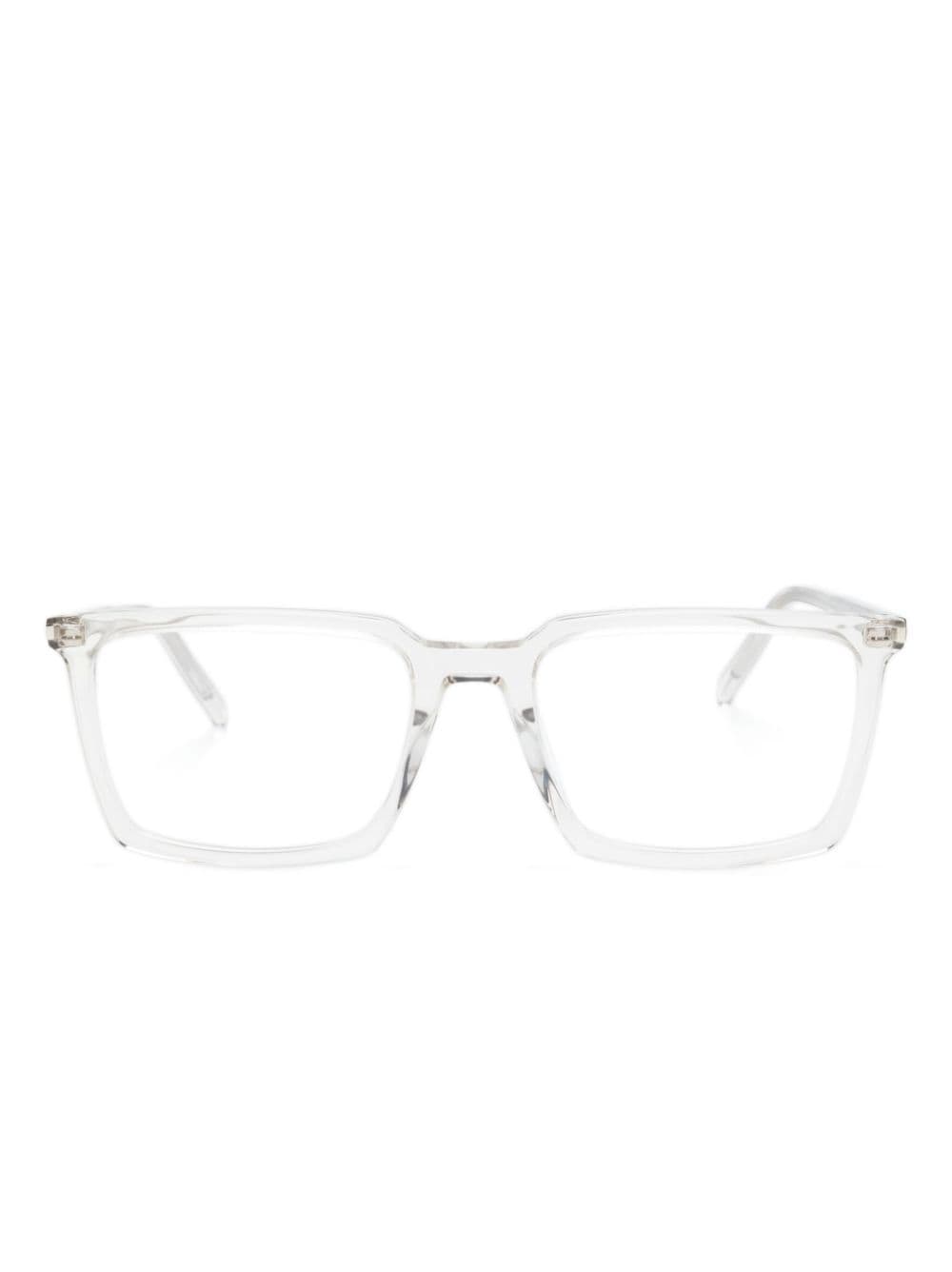 Saint Laurent Eyewear transparent square-frame glasses - White von Saint Laurent Eyewear