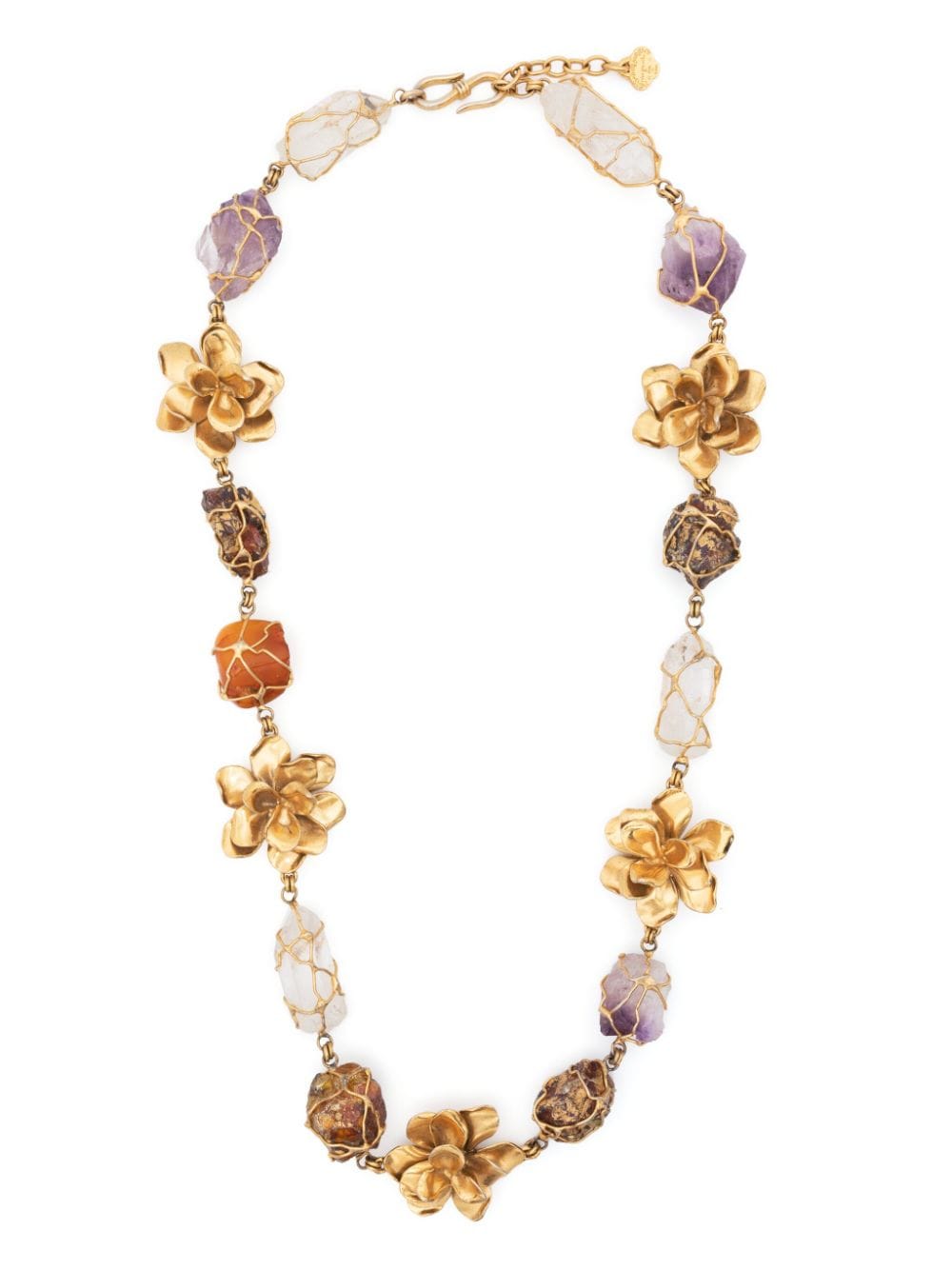 Saint Laurent Pre-Owned 1990s charm-embellished necklace - Gold von Saint Laurent Pre-Owned