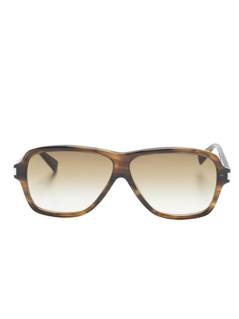 Saint Laurent 609 Carolyn pilot-frame sunglasses - Brown von Saint Laurent