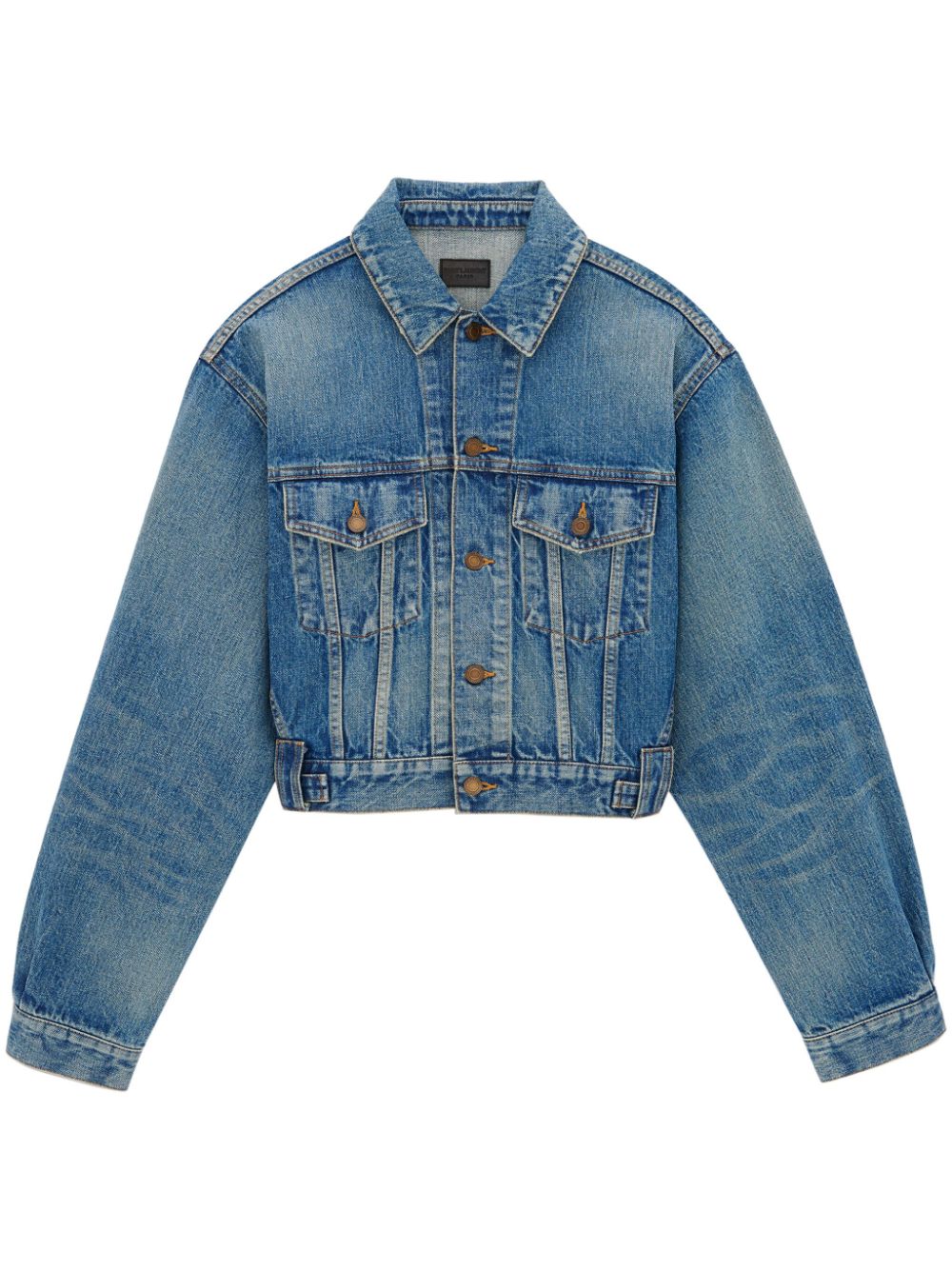 Saint Laurent 80's vintage denim jacket - Blue von Saint Laurent
