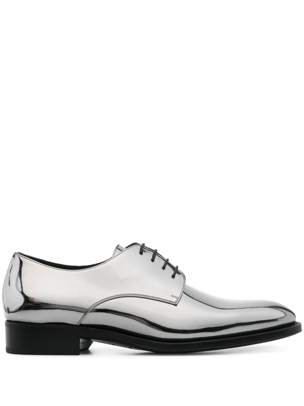 Saint Laurent Adrien patent-leather Derby shoes - Silver von Saint Laurent