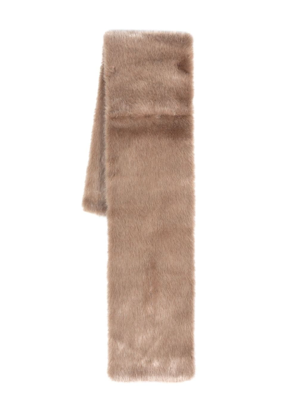 Saint Laurent Ascot faux-fur scarf - Neutrals von Saint Laurent