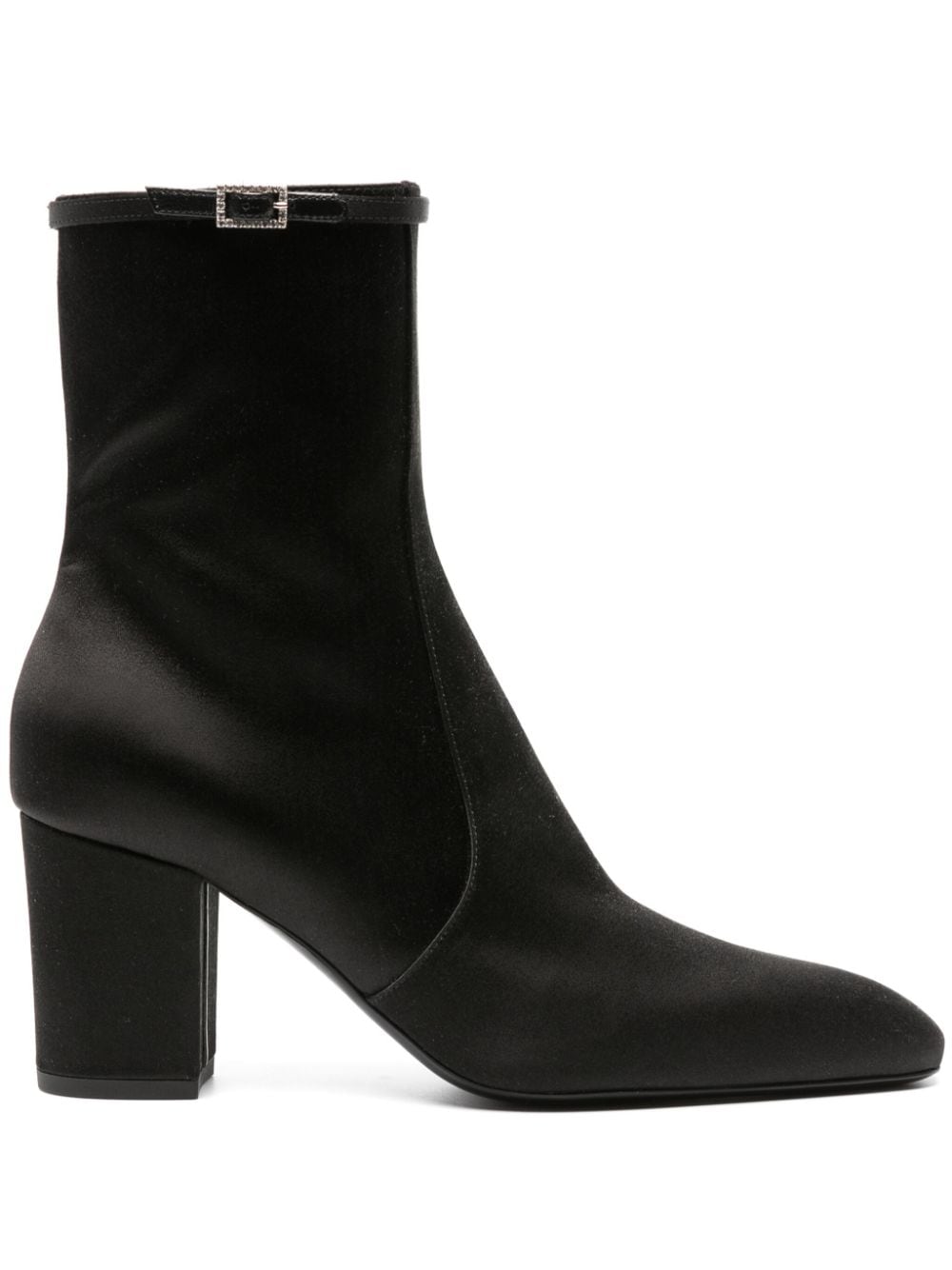 Saint Laurent Betty 70mm silk ankle boots - Black von Saint Laurent