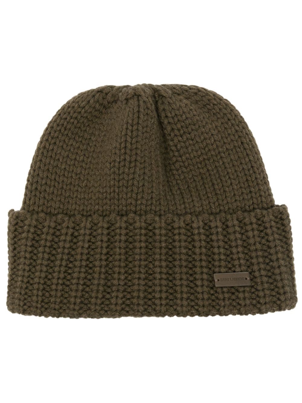 Saint Laurent Bonne Maille cashmere beanie - Green von Saint Laurent