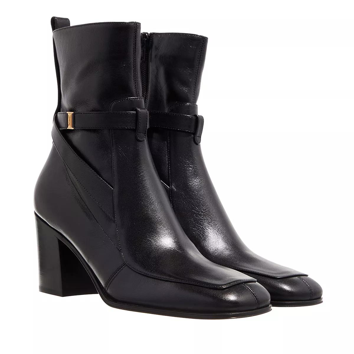 Saint Laurent Boots & Stiefeletten - Fran Booties In Smooth Leather - Gr. 37 (EU) - in Schwarz - für Damen von Saint Laurent