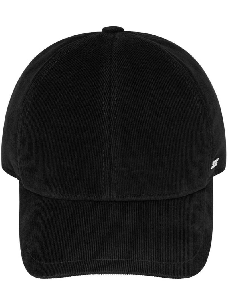 Saint Laurent Casquette Milleraies corduroy cap - Black von Saint Laurent