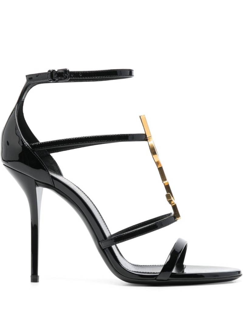 Saint Laurent Cassandra open-toe sandals - Black von Saint Laurent