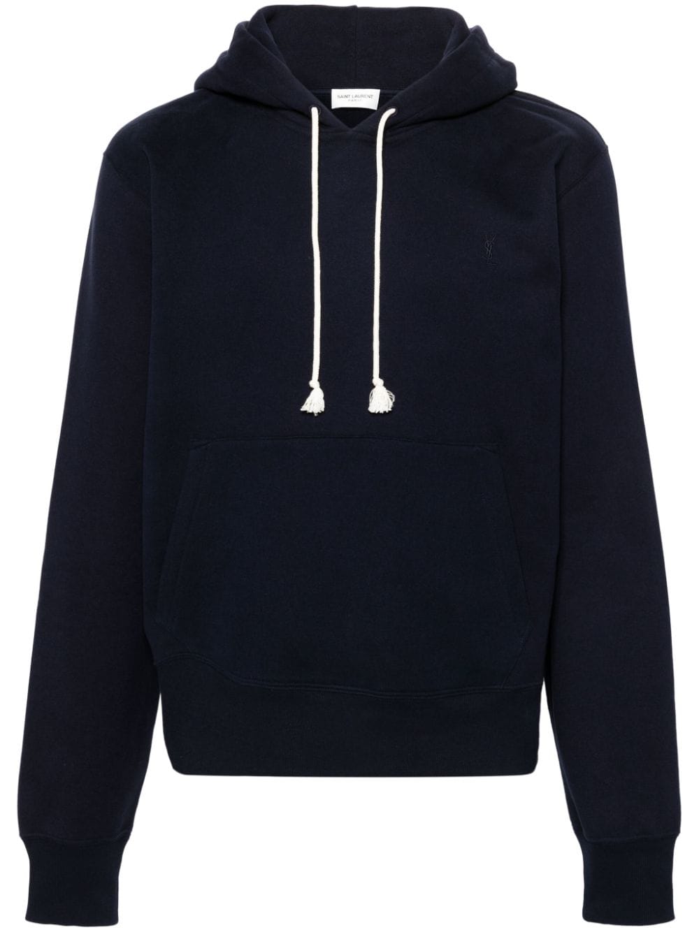 Saint Laurent Cassandre organic cotton hoodie - Blue von Saint Laurent