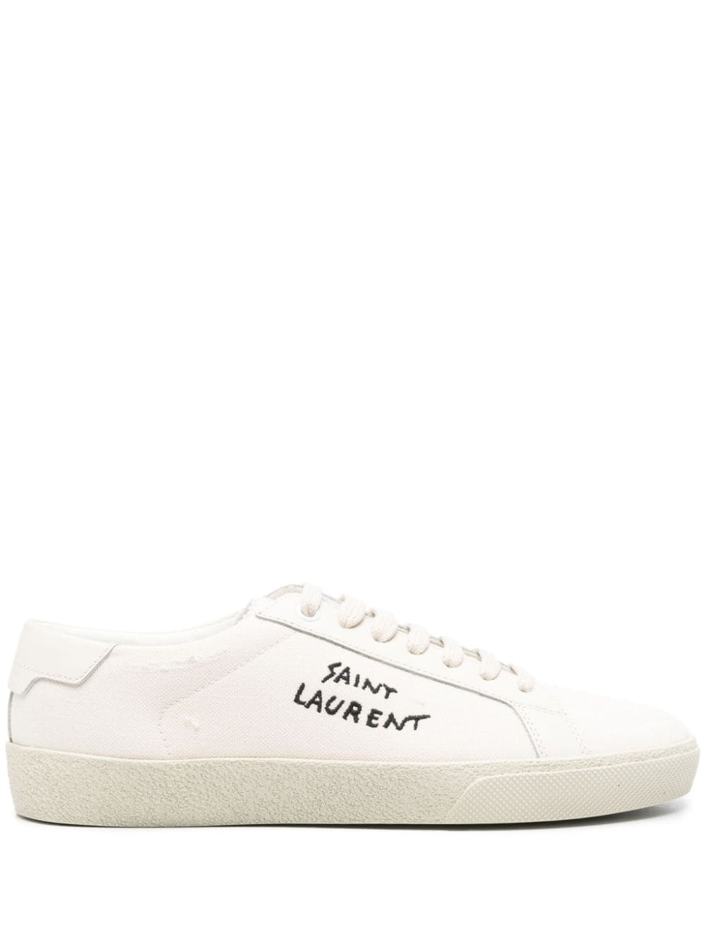 Saint Laurent Court Classic canvas sneakers - Neutrals von Saint Laurent