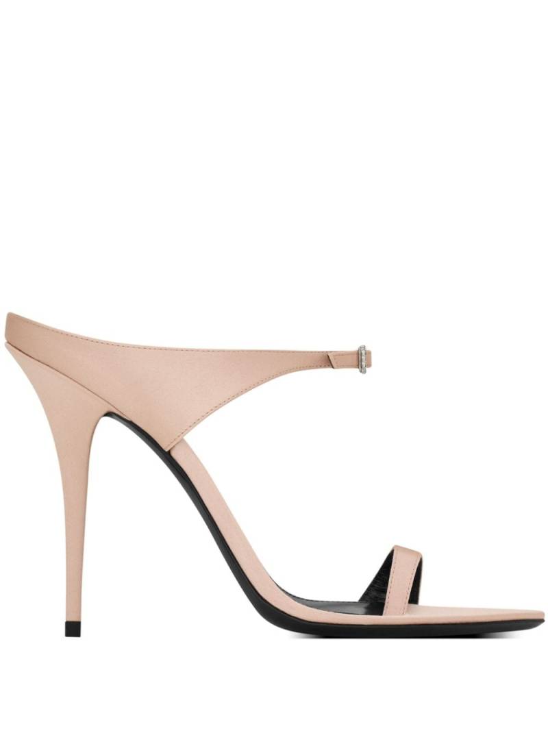 Saint Laurent Dive 110mm leather sandals - Neutrals von Saint Laurent