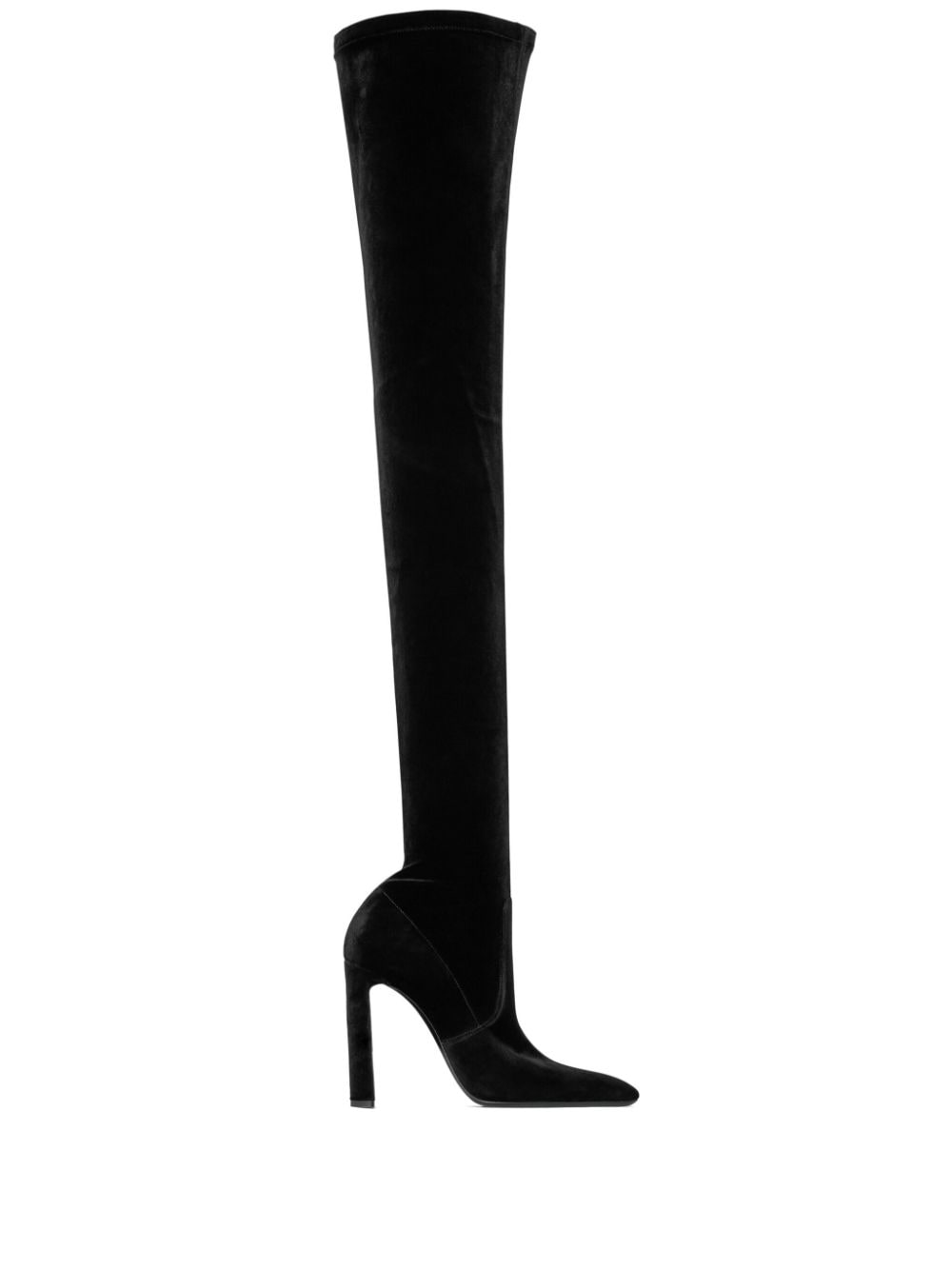 Saint Laurent Drew 105mm pointed-toe boots - Black von Saint Laurent