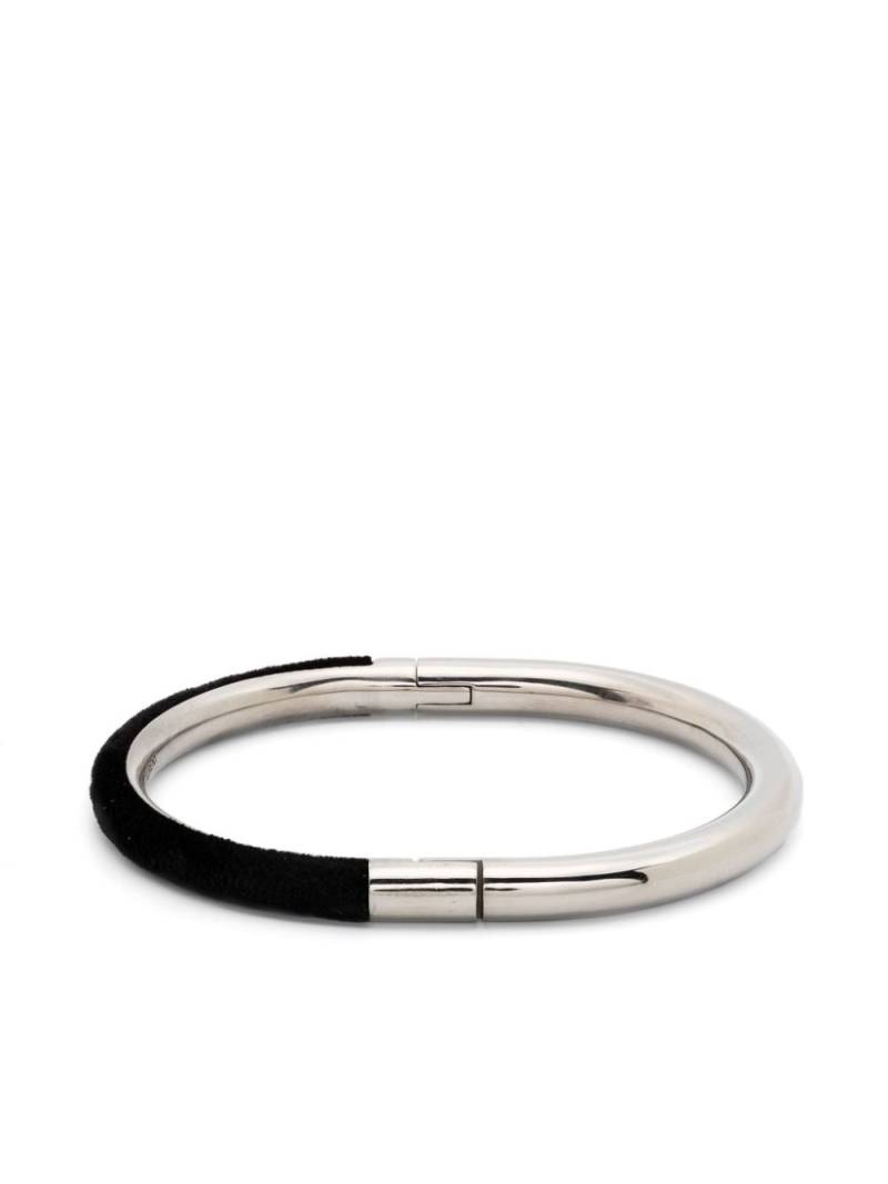 Saint Laurent Duet oval bracelet - Silver von Saint Laurent