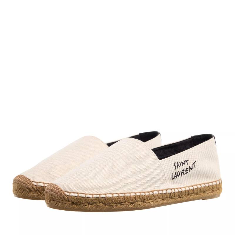 Saint Laurent Espadrilles - Embroidered Espadrilles Canvas - Gr. 38 (EU) - in Beige - für Damen von Saint Laurent