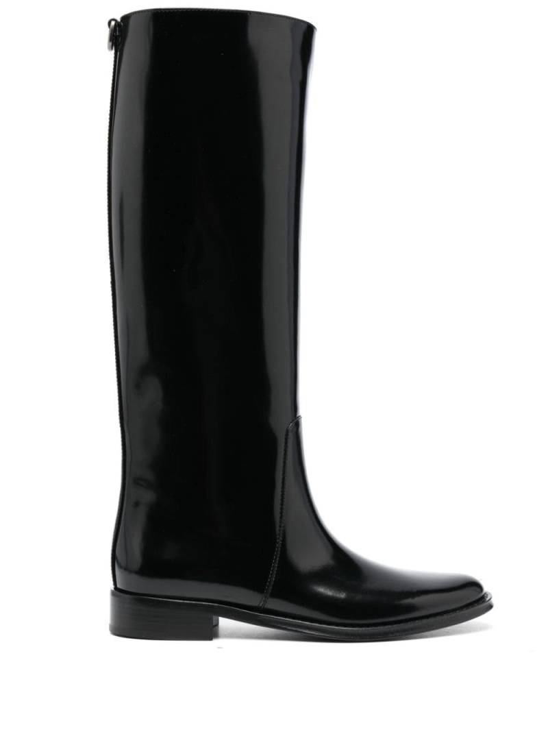Saint Laurent Hunt 25mm leather boots - Black von Saint Laurent