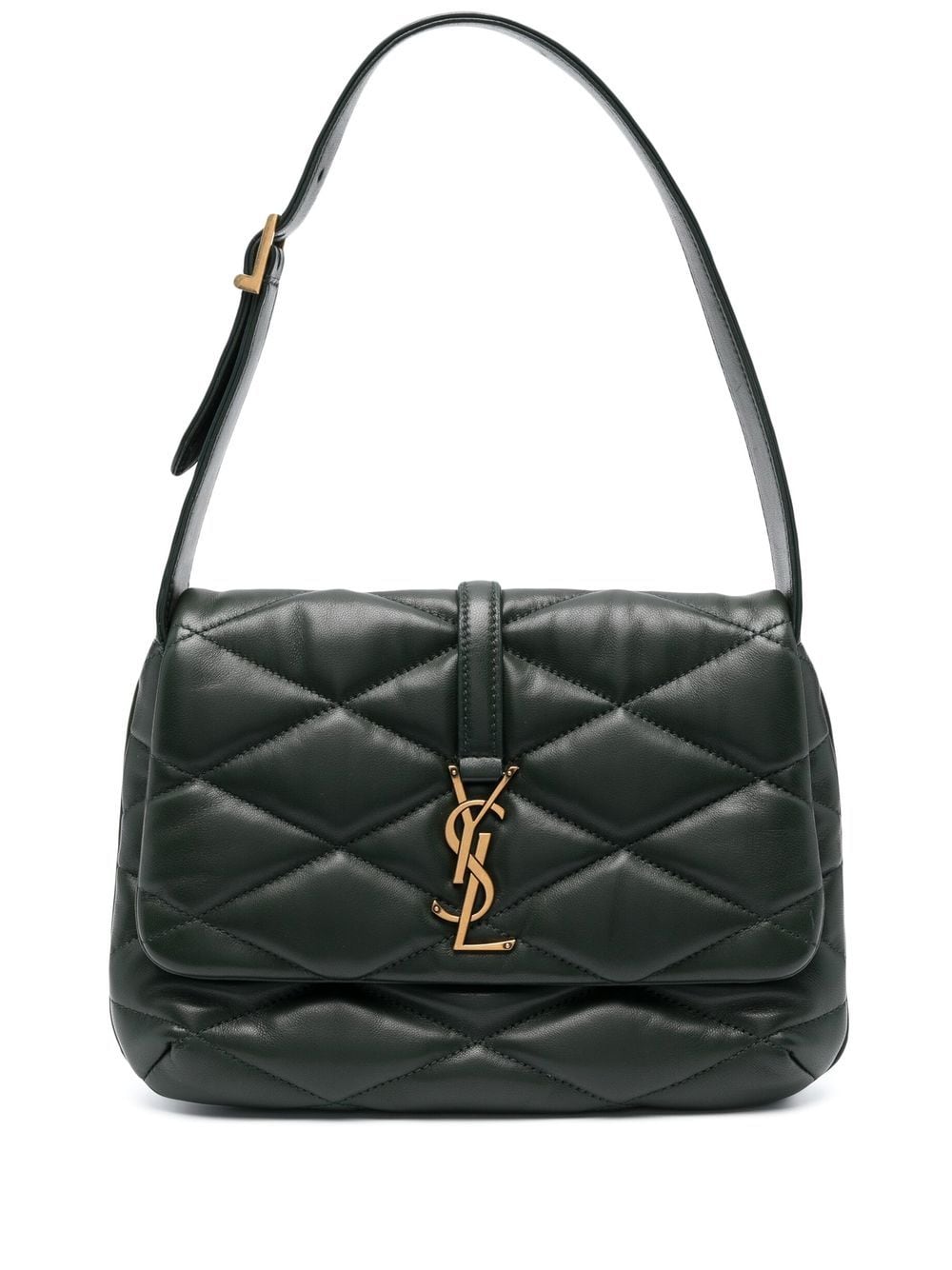 Saint Laurent Le 5 à 7 quilted shoulder bag - Green von Saint Laurent