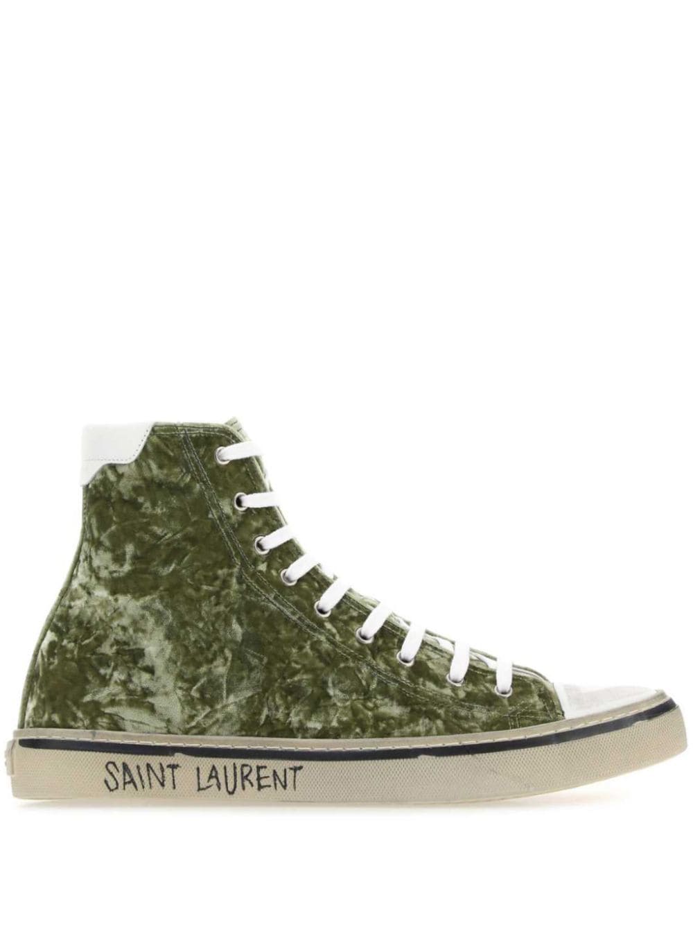 Saint Laurent Malibu high-top sneakers - Gold von Saint Laurent