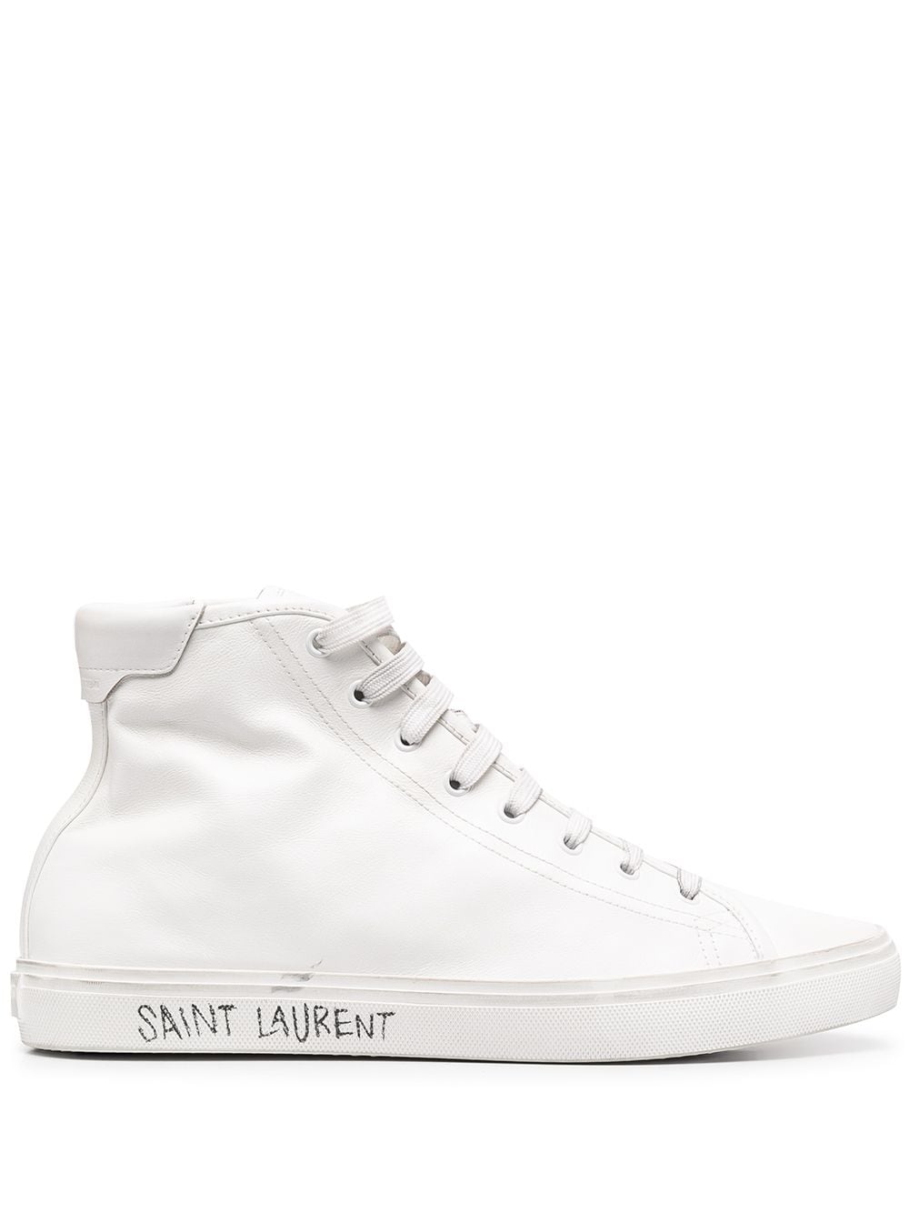 Saint Laurent Malibu high-top sneakers - White von Saint Laurent