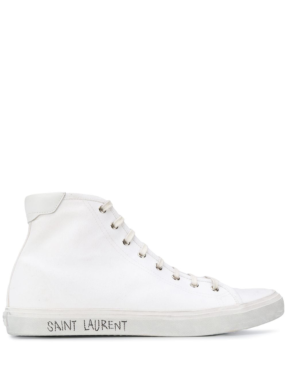 Saint Laurent Malibu high-top sneakers - White von Saint Laurent