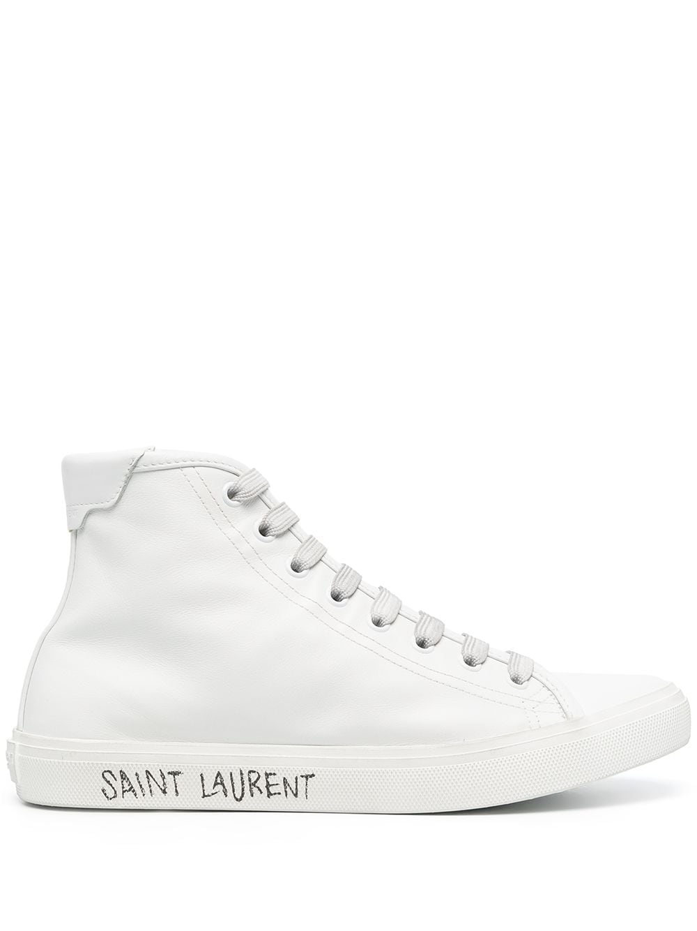 Saint Laurent Malibu mid-top sneakers - White von Saint Laurent