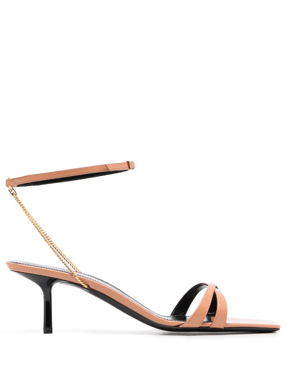 Saint Laurent Melody ankle-strap sandals - Brown von Saint Laurent