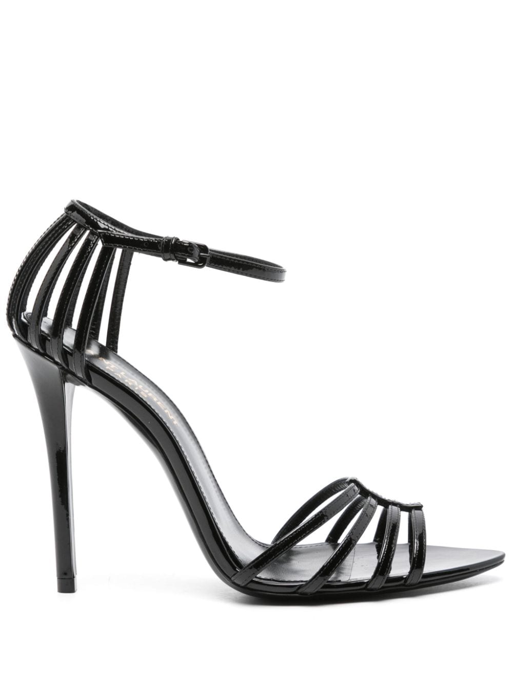 Saint Laurent Milena 110mm leather sandals - Black von Saint Laurent