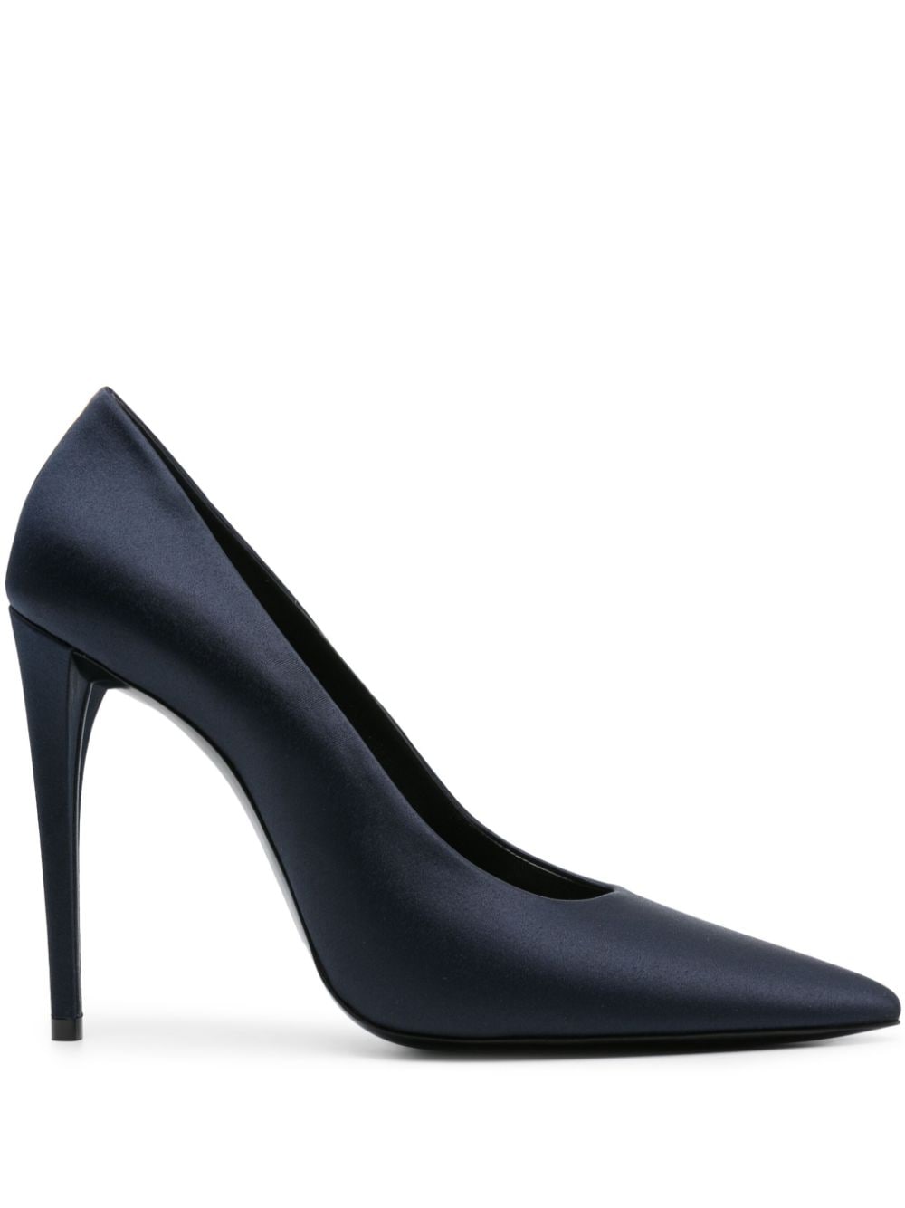 Saint Laurent Monceau 110mm satin pumps - Blue von Saint Laurent