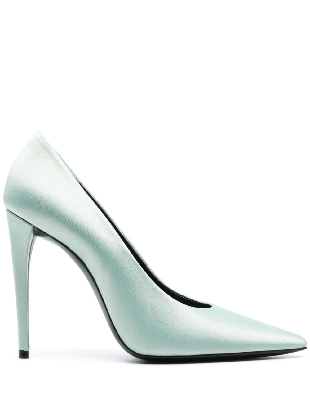 Saint Laurent Monceau 115mm satin pumps - Blue von Saint Laurent