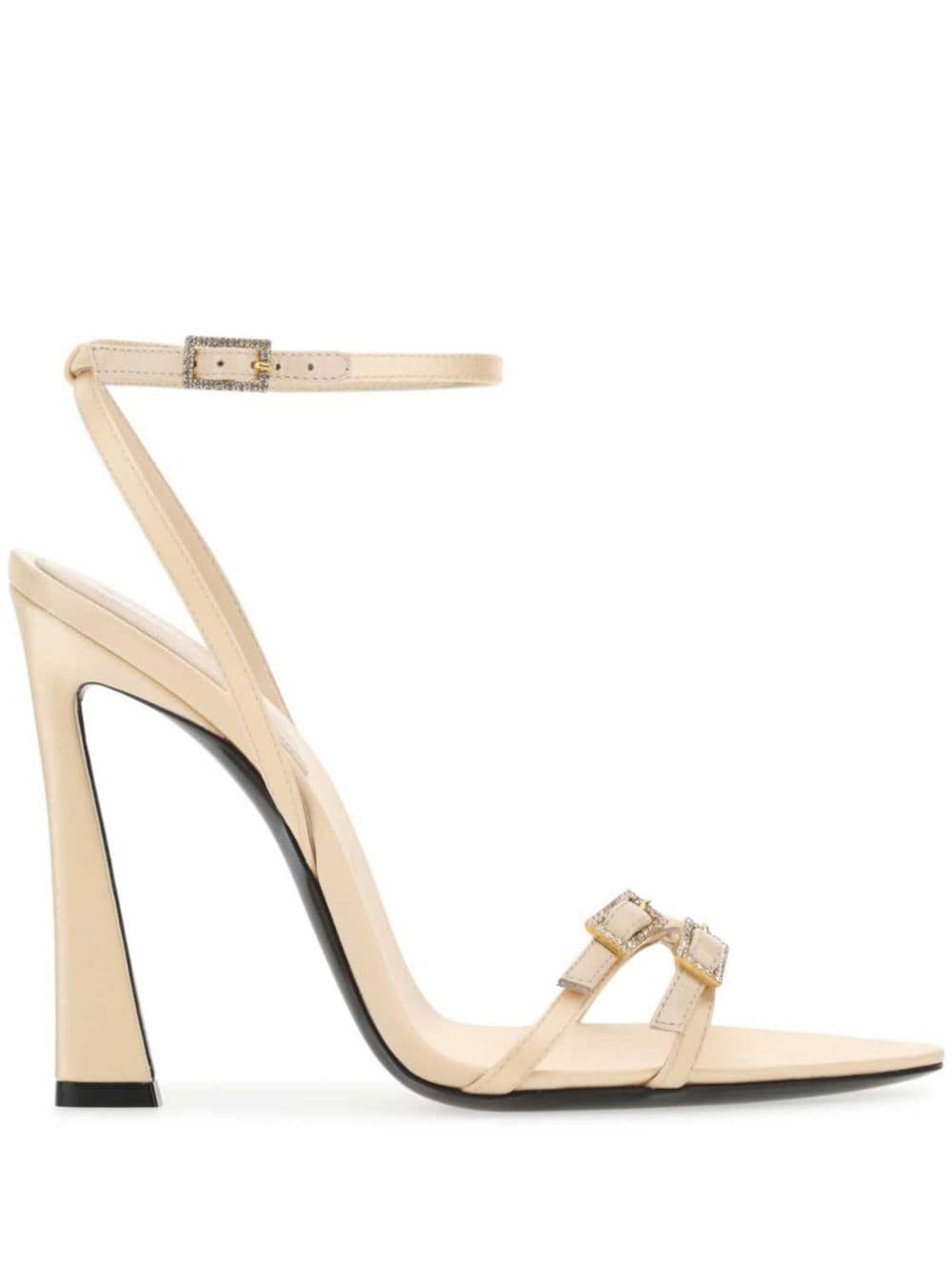 Saint Laurent New Nuit 110mm leather sandals - Neutrals von Saint Laurent